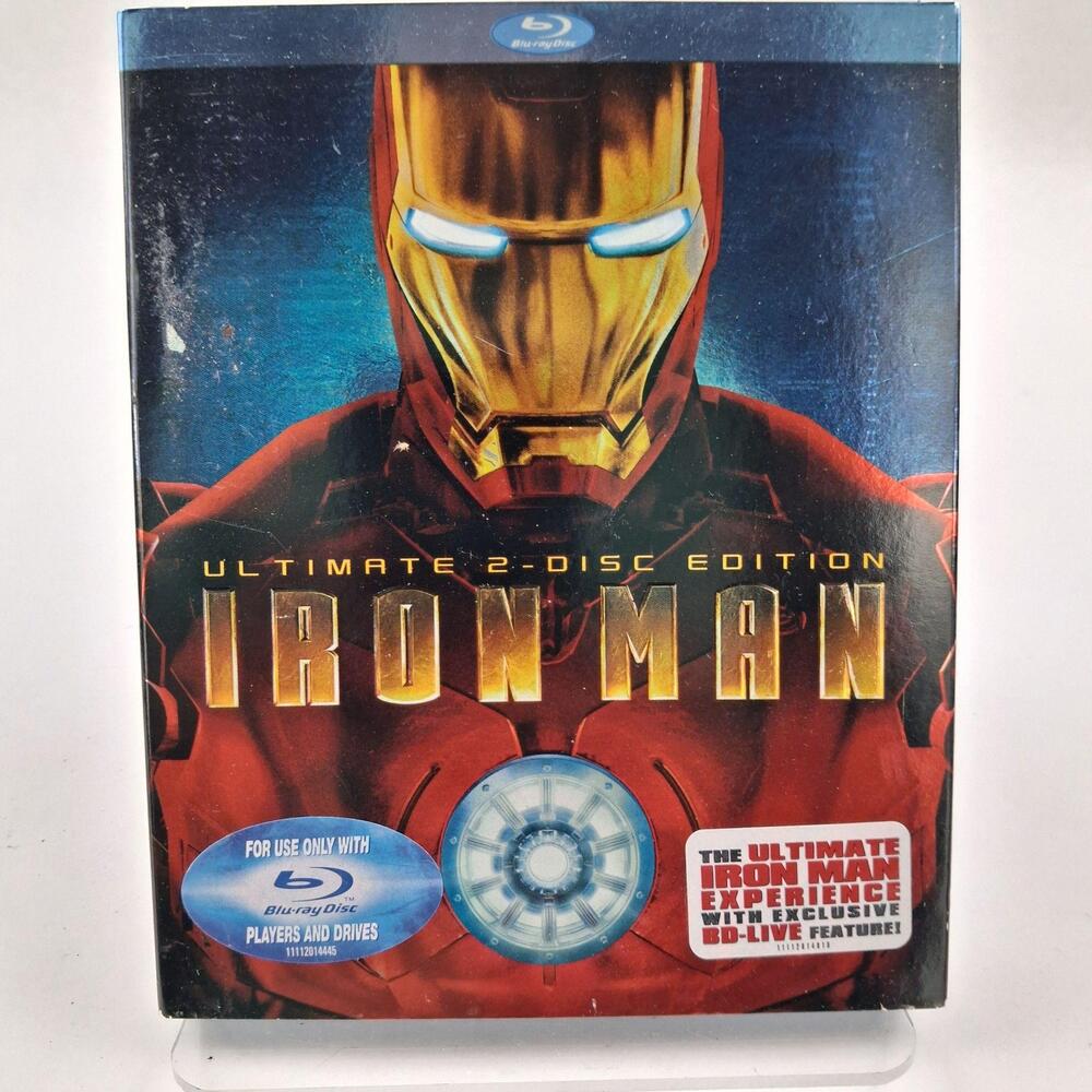Iron Man Blu-ray Ultimate 2-Disc Edition Marvel Action Superhero Movie 2008